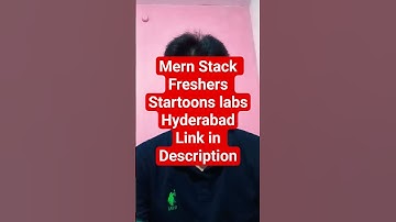 #MERN Stack Developer Jobs in #Hyderabad #Freshers Apply Now (0–2 Yrs)