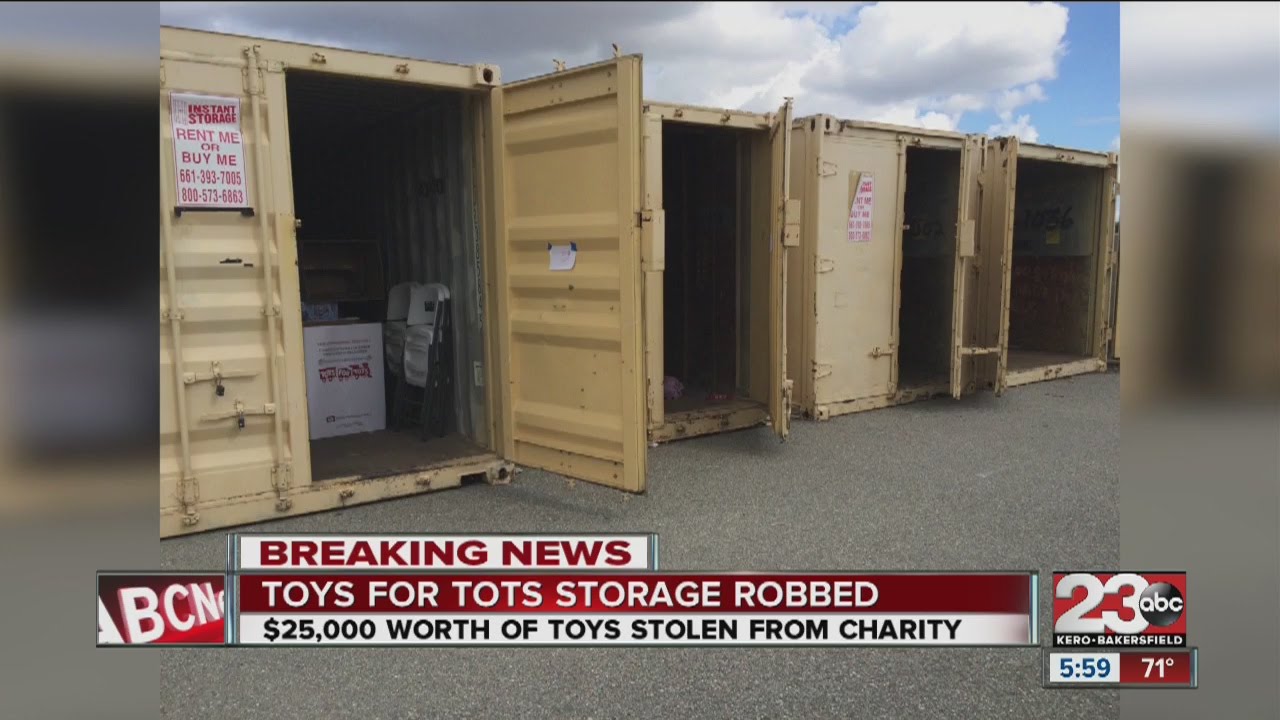 toys for tots storage containers broken into