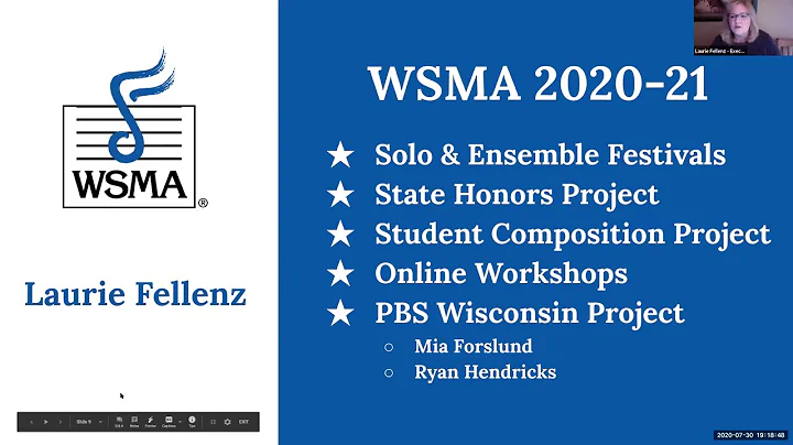 Wisconsin Music Education Outreach Meeting - July 30, 2020