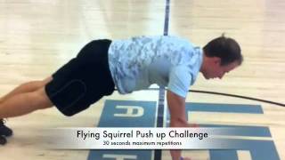 Flying Squirrel push ups