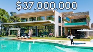 Touring an ULTRA Modern Mansion with a Swimming Pool MOAT!
