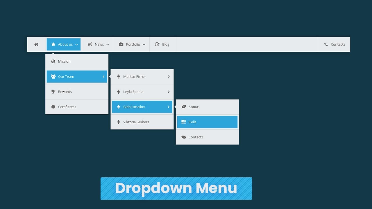 How To Make Drop Down Menu Using HTML & CSS | CSS Dropdown Tutorial