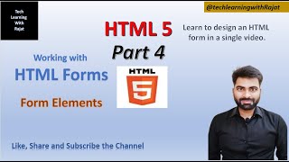 HTML 5 (Part 4) | Form and Input Tags | HTML tutorial for beginners | Web Development | #html