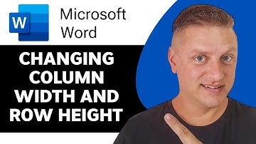 how to Change Column Width And Row Height in Word  | Microsoft Word Tutorial 2025