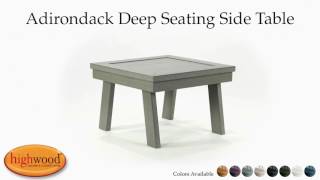 Outdoor Recycled Plastic Accent Tables are made of recycled plastic to provide long lasting durability and water resistance. 