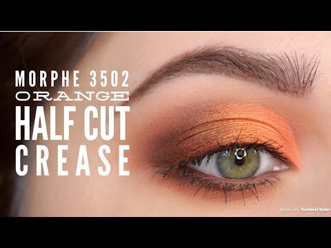 Citrus Orange Half Cut Crease | Morphe 35o2 Palette Tutorial
