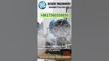 How do spray cannons work for dust suppression? #dustsuppression #fogcannon #mistblower
