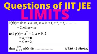 iit jee limit question 1986 2 marks