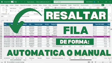 Como RESALTAR una FILA en EXCEL con FORMATO CONDICIONAL #Excel #Exceltips #exceltutorial