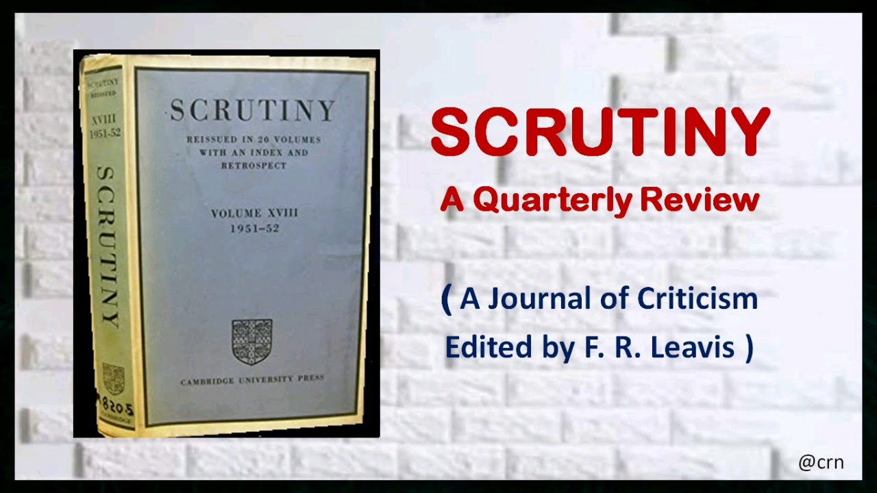 SCRUTINY: A Quarterly Review II edited by F.R. Leavis