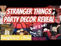 Stranger things party decor reveal | DIY stranger things