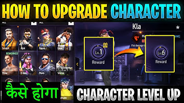 HOW TO UPGRADE CHARACTER LEVEL IN FREE FIRE | CHARACTER REWARD LEVEL UP KAISE KAREN | FREE FIRE MAX