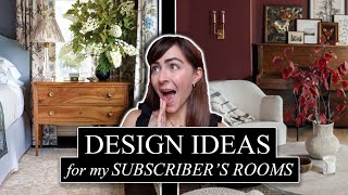 INTERIOR DESIGN IDEAS for my SUBSCRIBER's ROOMS // How to Pick a Color Palette, wall decor & more! screenshot 5