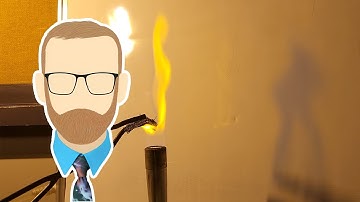 A flame that casts a shadow