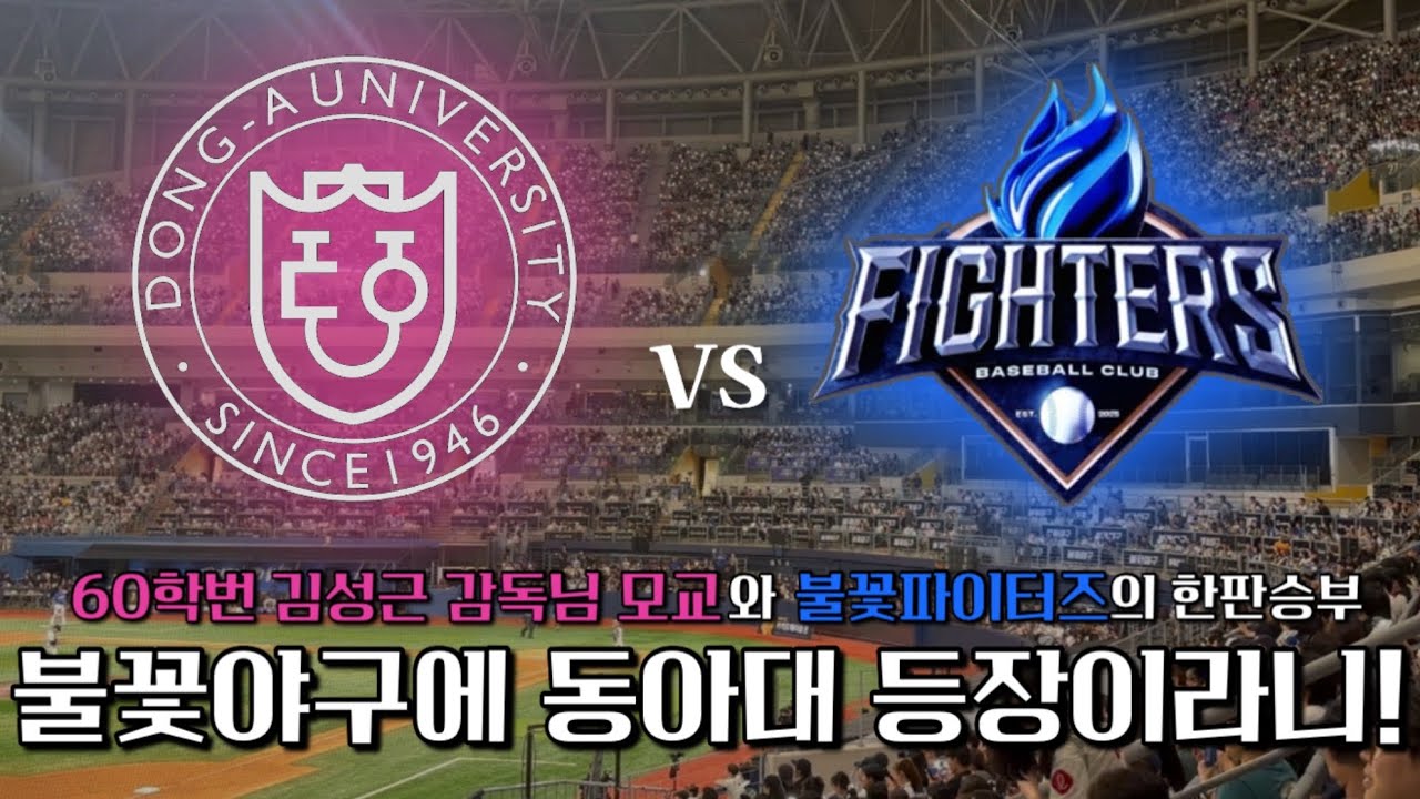 야구 좋아하세요? ㅣ 불꽃야구 직관 브이로그ㅣ 동아대 vs 파이터즈 ㅣ 김민범 ㅣ 이대호 ㅣ ⚠️ 스포 주의