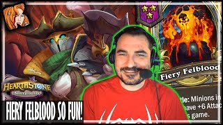 FIERY FELBLOOD IS SO FUN! - Hearthstone Battlegrounds Duos