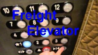 ThyssenKrupp Traction Freight Elevator at 2925 Briarpark in Houston, TX.