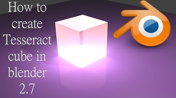 how to create tesseract cube in blender