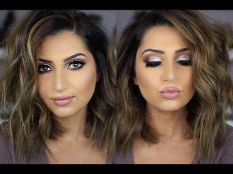 How To Curl Short Lob Hair Style - YouTube