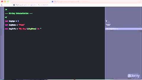 SECTION 4:Video 35 String Interpolation