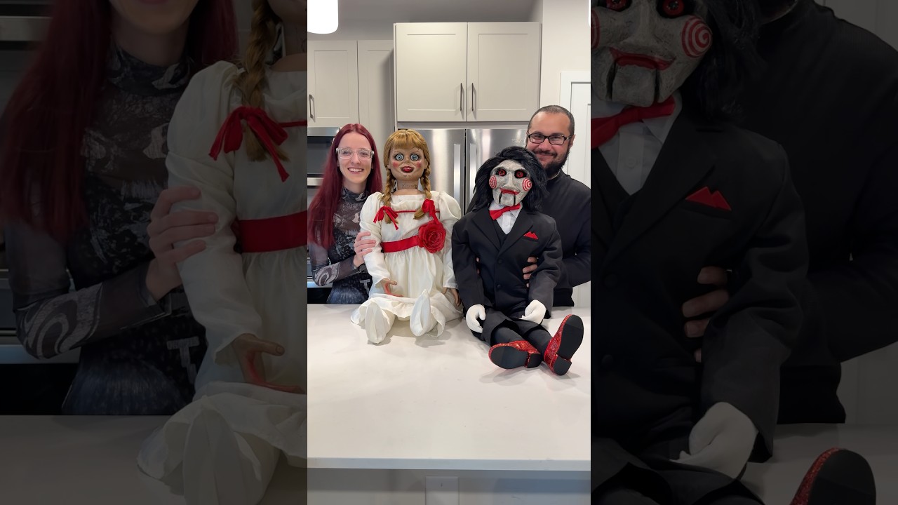 Annabelle meets Billy #annabelle #horror #horrormovie #horrormovies #halloween  #movie #movies