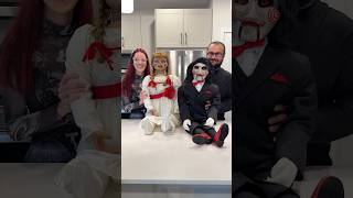 Annabelle meets Billy #annabelle #horror #horrormovie #horrormovies #halloween  #movie #movies
