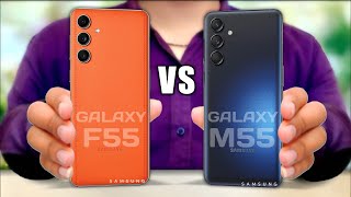 Samsung Galaxy F55 Vs Samsung Galaxy M55 || Full Comparison ⚡