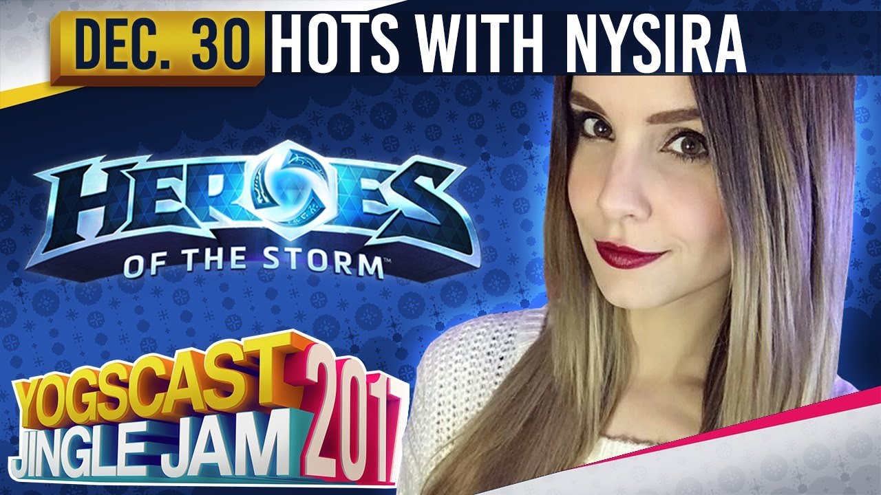 HOTS w/ Nysira! - YOGSCAST JINGLE JAM - 30th December 2017 gaming logo