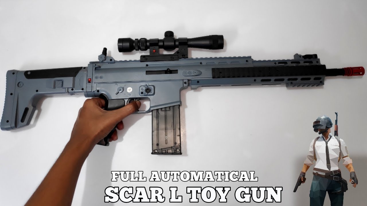 Scar L Toy Gun Unboxing Pubg Toys Youtube