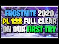 Beating Frostnite PL128 on Our FIRST TRY Full Gameplay - Fortnite Save the World