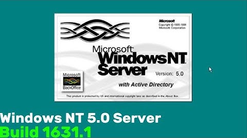Windows NT 5.0 server beta 1 build 1631