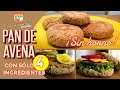 Pan de avena, sólo 4 ingredientes ¡SIN HORNO! - Cocina Vegan Fácil