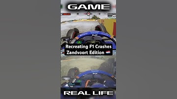 Recreating F1 Crashes | Zandvoort Edition #2 #shorts #f1 #f1crashes