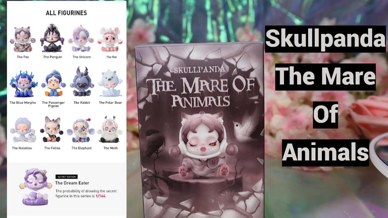 Popmart Skullpanda The Mare Of Animals Series - YouTube