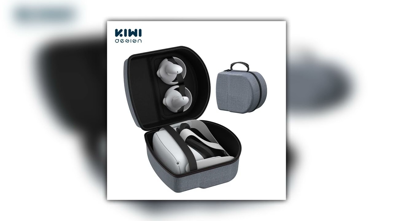Review KIWI design Hard Travel Case for Oculus Quest 2 Waterproof Shockproof Carrying Case VR Heads