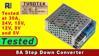 Review of Tusotek  XL4016 8A buck converter with LED Display (silver case)