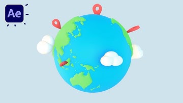 3D-aarde-animatie in After Effects | Element 3D