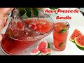 Agua Fresca de Sandía con Menta Para Negocio 🍉😃!!! COMO HACER AGUA DE SANDIA ? CRIS EN LA COCINA