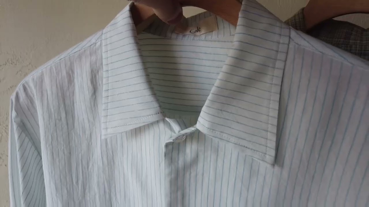 cale】khadi garment dyed shirts white - THIRTY' THIRTY' STORE
