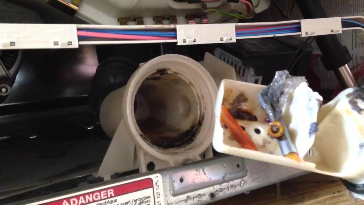 Cleaning the drain basket on a Kenmore Elite HE3T YouTube