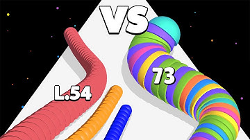 SNAKE COLOR .vs SLUGGY RUN - Colorful ASMR Gameplay Walkthrough