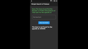 Search in firebase using flutter || Search and Fetch Specific User  detail by gave ID #shorts