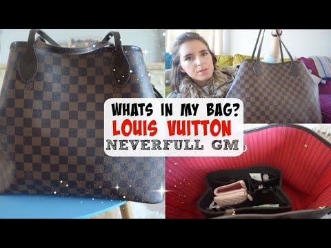 WHATS IN MY HANDBAG? | LOUIS VUITTON NEVERFULL GM REVIEW - YouTube