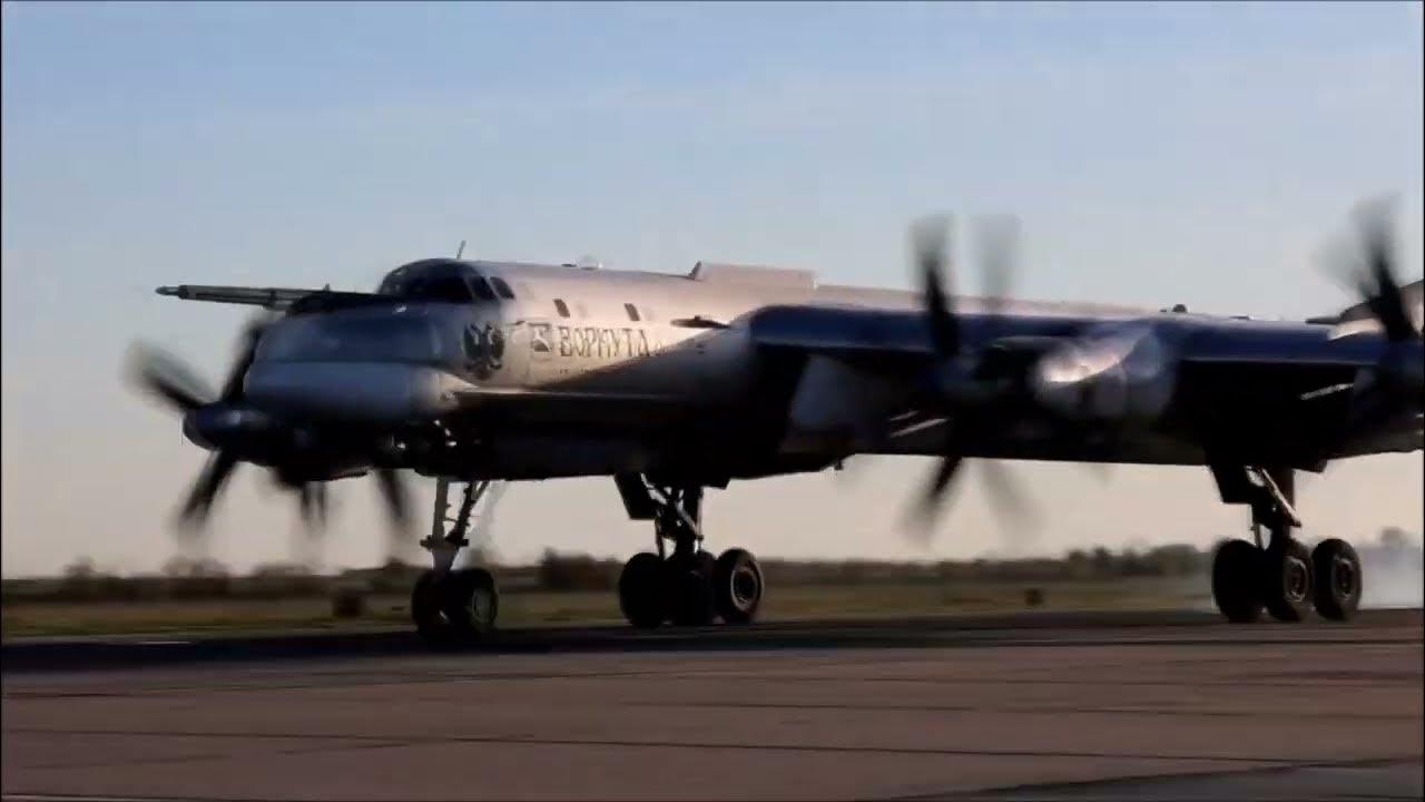 Tupolev Tu 95 is a large four-engine turboprop strategic bomber and missile plat