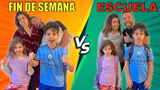 RUTINA DE NOCHE|FIN DE SEMANA VS ESCUELA|4PLUSONE