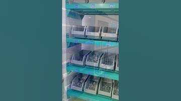 Smart shelves are used for intelligent management of materials in manufacturing line warehouses