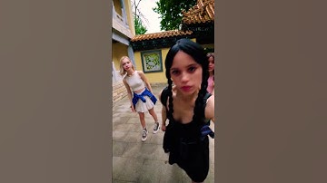 Road to 10M 💎 Hit follow! 🚀 #jennaortega #fakeortega #wednesday #enid #shorts #netflix
