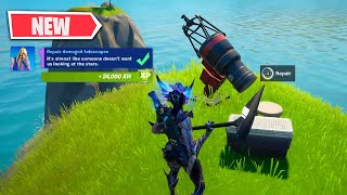 Repair Damaged Telescopes All Locations Fortnite - Foreshadowing Challenges