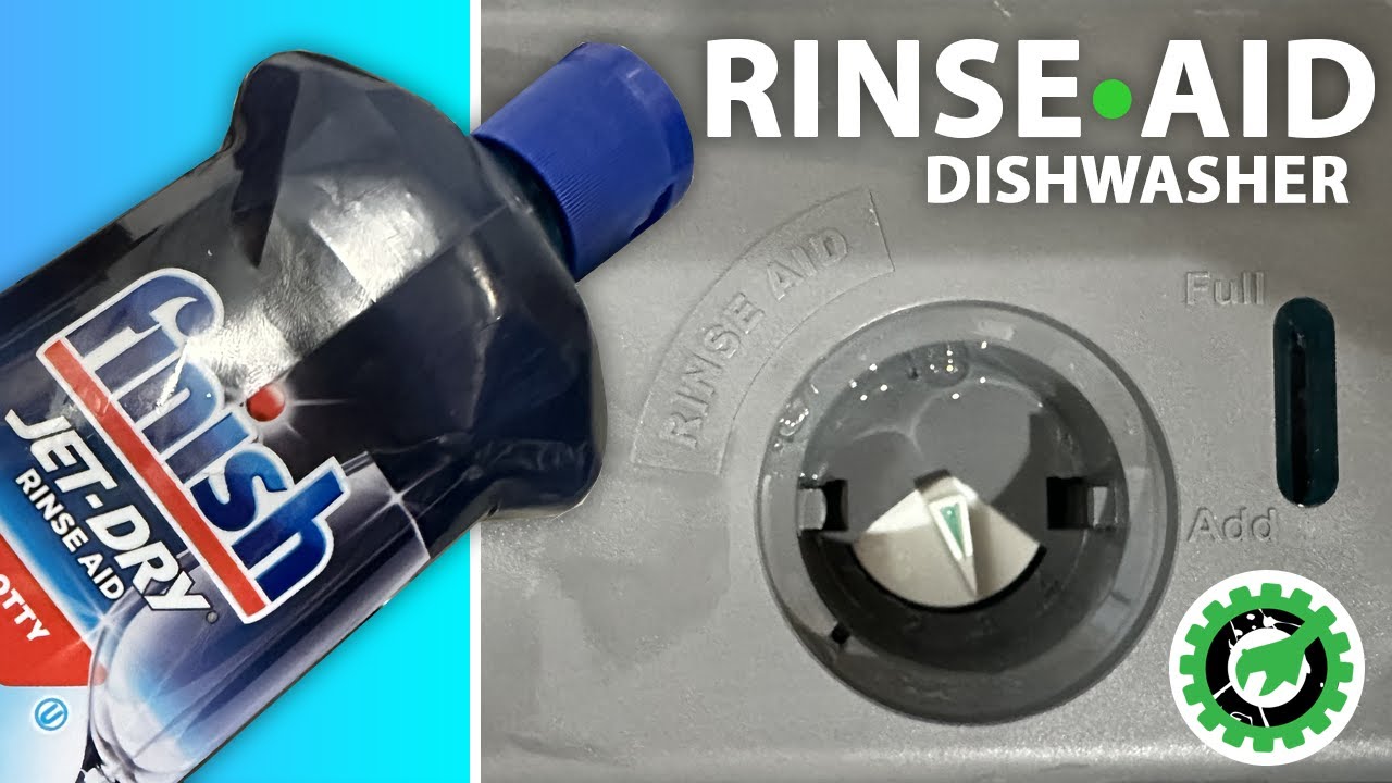 How to use dishwasher? Where to put the finish jet dry aid? Is it the  circle Rinse Aid? : r/Adulting