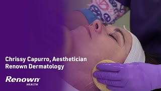 Dermaplane Demonstration by Medical Esthetician, Chrissy Capurro